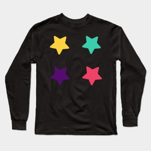 Colourful star pattern Long Sleeve T-Shirt